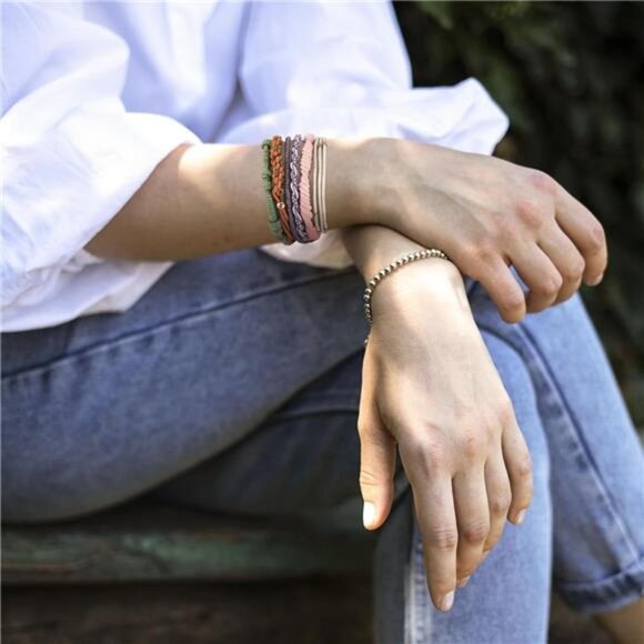 20 Boho Hair Ties Bracelets Elastic Hair Bands for Women Thick Thin No Damage - Picture 7 of 8